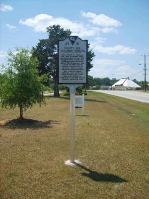 Ninety Six Colored School Marker<br>Reverse image. Click for full size.