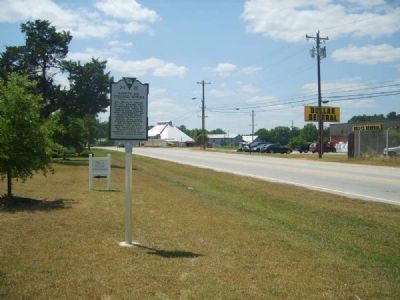 Ninety Six Colored School Marker<br>Looking East Along Ninety Six Highway image. Click for full size.