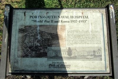Portsmouth Naval Hospital Marker image. Click for full size.