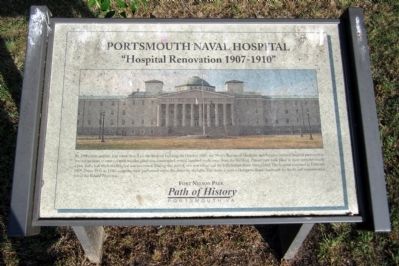 Portsmouth Naval Hospital Marker image. Click for full size.