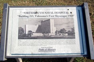 Portsmouth Naval Hospital Marker image. Click for full size.