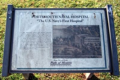 Portsmouth Naval Hospital Marker. Click for full size. Portsmouth Naval Hospital Marker image. Click for full size.