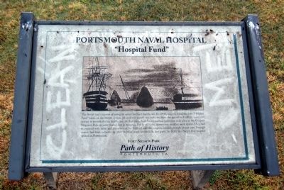 Portsmouth Naval Hospital Marker. Click for full size. Portsmouth Naval Hospital Marker image. Click for full size.