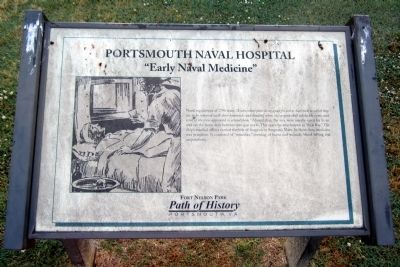 Portsmouth Naval Hospital Marker. Click for full size. Portsmouth Naval Hospital Marker image. Click for full size.