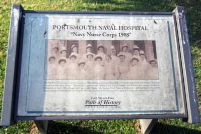 Portsmouth Naval Hospital Marker. Click for full size. Portsmouth Naval Hospital Marker image. Click for full size.