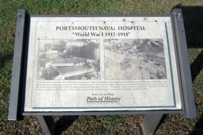 Portsmouth Naval Hospital Marker. Click for full size. Portsmouth Naval Hospital Marker image. Click for full size.