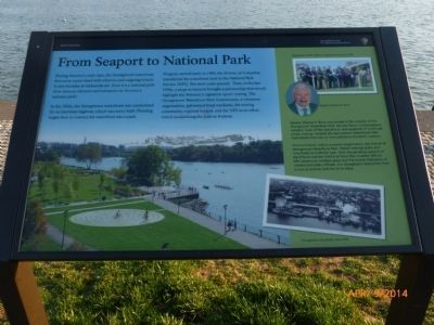 From Seaport to National Park Marker image. Click for full size.