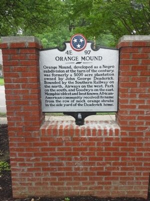 Orange Mound Marker. Click for full size. Orange Mound Marker image. Click for full size.
