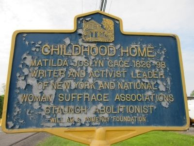 Childhood Home Marker image. Click for full size.