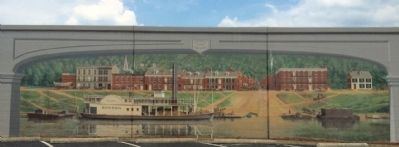 Front Street Maysville, 1850 Mural image. Click for full size.