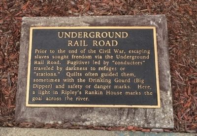 Underground Rail Road Marker. Click for full size. Underground Rail Road Marker image. Click for full size.