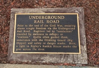 Underground Rail Road Marker image. Click for full size.