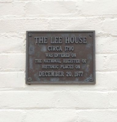 The Lee House Marker image. Click for full size.