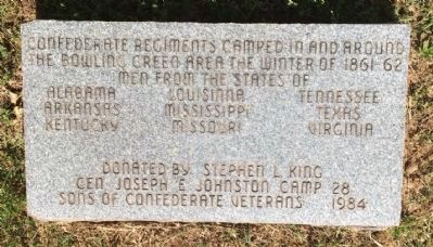 Confederate Regiments Camped here from different states. image. Click for full size.