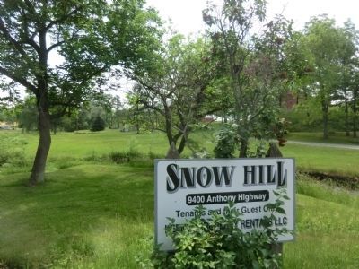 Snow Hill Cloister Marker-Sign near the marker. Click for full size. Snow Hill Cloister Marker-Sign near the marker image. Click for full size.