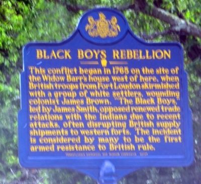 Black Boys Rebellion Marker. Click for full size. Black Boys Rebellion Marker image. Click for full size.