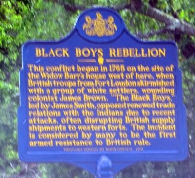 Black Boys Rebellion Marker image. Click for full size.