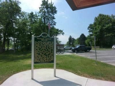 Michigan Cavalry Brigade Marker. Click for full size. Michigan Cavalry Brigade Marker image. Click for full size.