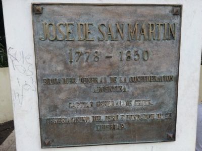 Jos� de San Mart�n Marker image. Click for full size.