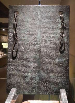 Bronze tablet from Çorum-Boğazköy dating from 1235 BC. Click for full size. Bronze tablet from Çorum-Boğazköy dating from 1235 BC image. Click for full size.