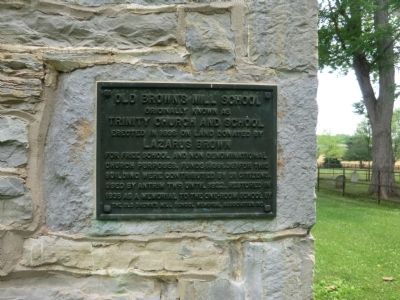 Old Brown's Mill School Marker. Click for full size. Old Brown's Mill School Marker image. Click for full size.