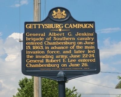 Gettysburg Campaign Marker image. Click for full size.