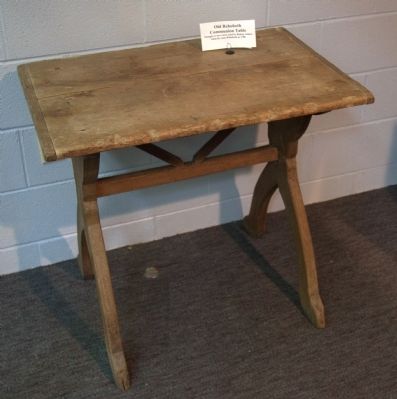 Old Rehoboth Communion Table. Click for full size. Old Rehoboth Communion Table image. Click for full size.