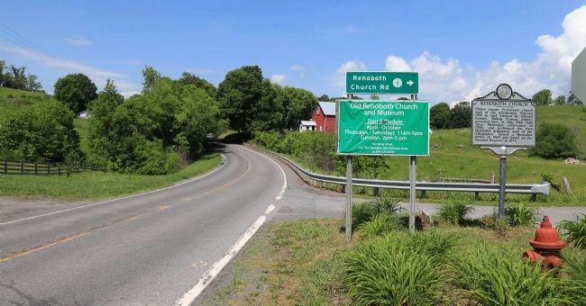 Rehoboth Church Marker. Click for full size. Rehoboth Church Marker image. Click for full size.