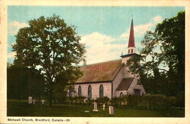 <i>Mohawk Chapel, Brantford, Canada</i> image. Click for full size.