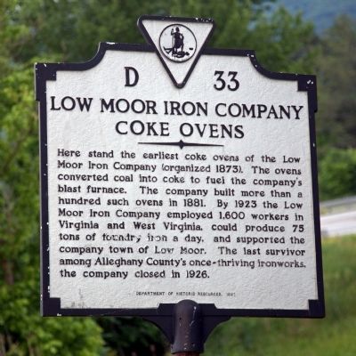 Low Moor Iron Company Coke Ovens Marker. Click for full size. Low Moor Iron Company Coke Ovens Marker image. Click for full size.