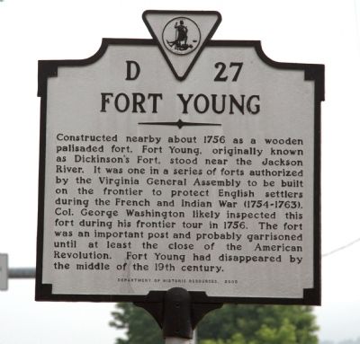 Fort Young Marker image. Click for full size.