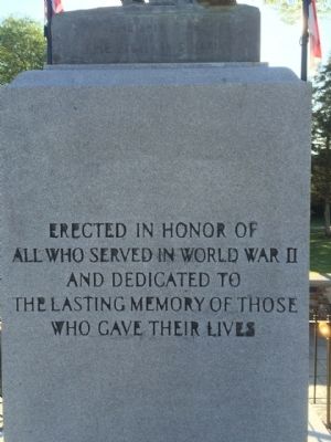 Belmont World War II Memorial Marker. Click for full size. Belmont World War II Memorial Marker image. Click for full size.