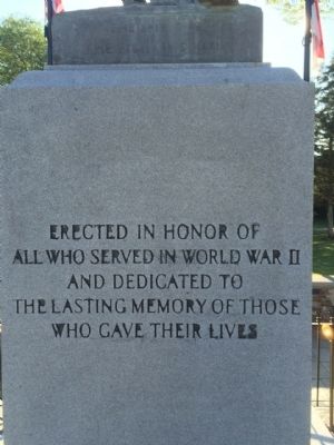 Belmont World War II Memorial Marker image. Click for full size.