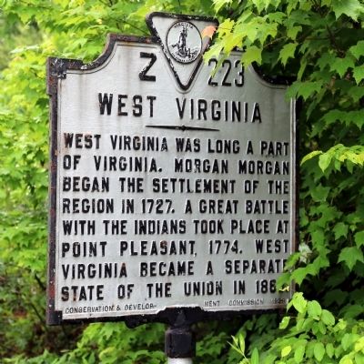 West Virginia Face of Marker image. Click for full size.