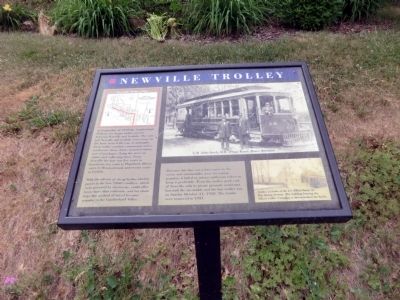 Newville Trolley Marker image. Click for full size.