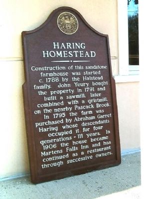 Haring Homestead Marker image. Click for full size.