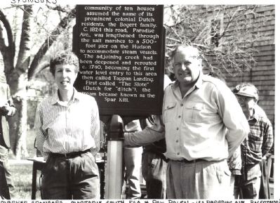 Bogertown sponsers with the marker image. Click for full size.