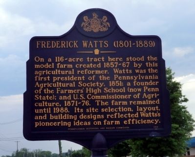 Frederick Watts (1801-1889) Marker. Click for full size. Frederick Watts (1801-1889) Marker image. Click for full size.