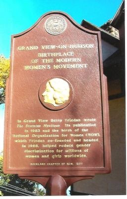Grand View-on-Hudson, Birthplace of the Modern Women's Movement Marker image. Click for full size.