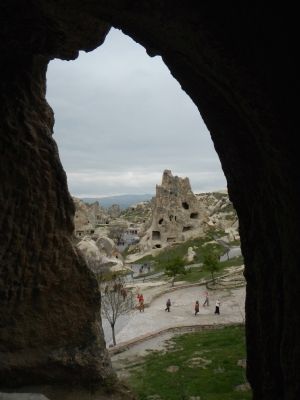 View of the Nunnery from Yılanlı (St. Onuphorius) Church. Click for full size. View of the Nunnery from Yılanlı (St. Onuphorius) Church image. Click for full size.