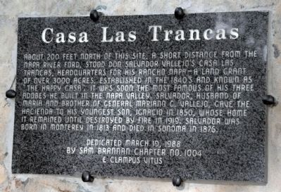 Casa Las Trancas Marker image. Click for full size.