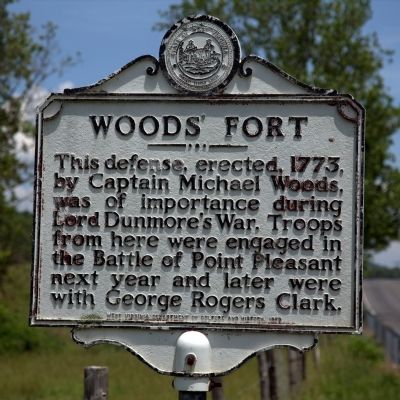 Woods� Fort Marker image. Click for full size.
