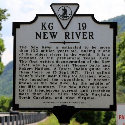 New River Marker image. Click for full size.