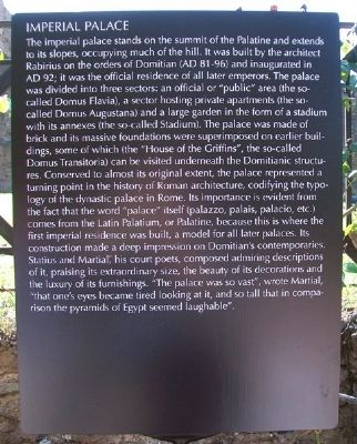 Imperial Palace Marker. Click for full size. Imperial Palace Marker image. Click for full size.