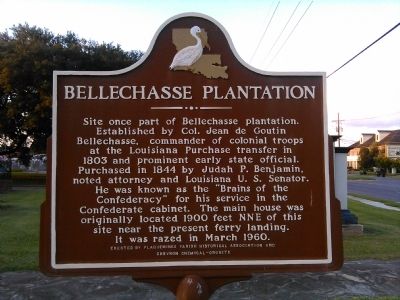 Bellechasse Plantation Marker. Click for full size. Bellechasse Plantation Marker image. Click for full size.