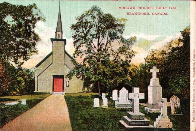 <i>Mohawk Church, Built 1785. Brantford, Canada. image. Click for full size.