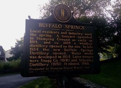Buffalo Springs Marker [reverse] image. Click for full size.