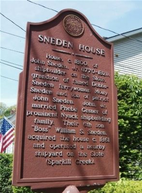 Sneden House Marker. Click for full size. Sneden House Marker image. Click for full size.