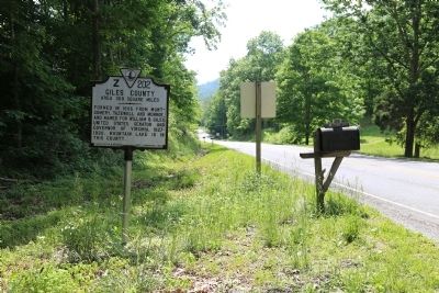 Craig County / Giles County Marker image. Click for full size.