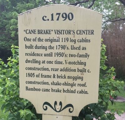 "Cane Brake" Visitor's Center original marker image. Click for full size.